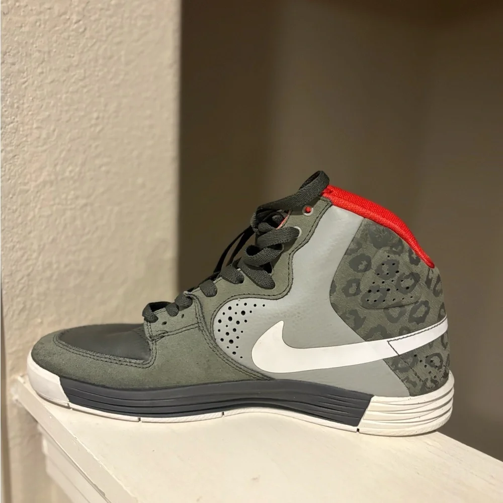 Nike Paul Rodriguez 7 High - Dark Base Gray/White-Base Mens Size 9 616355-010 - Picture 3 of 10